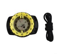 Scuba - Waterproof Diving Navigation Tool for Underwater Use, Wrist-Mounted Compact Gauge with 50m Depth Rating, Lightweight (90g), 6.2cm Diameter Face(90g(90(9((90g(90(9((Yellow)