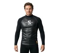 Scubapro 1 Mm Hybrid Long Sleeve Thermal T-shirt Black 3XL Men