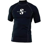 SCUBAPRO Men's UPF 80 T-Flex Short Sleeve Rash Guard - Black, Small
