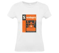 Scubapro Retro Woman Short Sleeve T-shirt White XL Woman