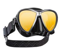 SCUBAPRO Synergy Twin Diving Mask with Comfortable Strap (Black/Blue)