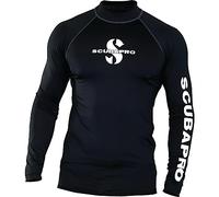 SCUBAPRO UPF 50 Rash Guard Long Sleeve Rash Guard S Black