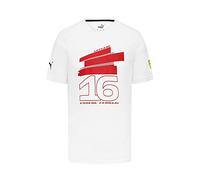 Scuderia Ferrari - Charles Leclerc Driver T-Shirt - Men - White - Size: XL
