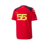 PUMA Scuderia Ferrari 2023 Team Replica Carlos Sainz Tee Shirt, Red, size X Large