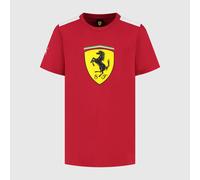 PUMA Scuderia Ferrari F1 Kids' Tshirt with Large Scudetto Shield Logo - Red - Size: 1/2 Years