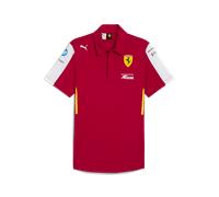 Scuderia Ferrari F1 Team 2025 Le Mans 24H Polo Mens - Dark Cherry
