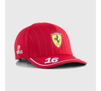 PUMA Scuderia Ferrari F1 2025 Charles Leclerc Cap - Red- One Size Fits Most