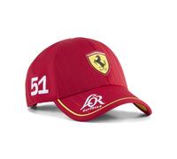 Scuderia Ferrari Le Mans 24 Hour 2025 No. 51 Baseball Cap Adults - Dark Cherry