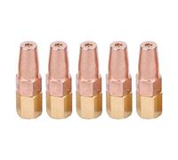 SCUDGOOD 5Pcs Oxy Propane Welding Nozzle Brass Welding Tip For H01-6 Welding Torch OxygenGas Contact Tips Holder
