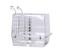 Bird Bath Box Hanging Cage Bathing Tub Toy For Budgies Cockatiels Lovebird Bath Box With Clear View For Greys Parrot Toys African Grey For Small Parrots For Large Birds Conure Macaw Parrot