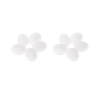 SCUDGOOD White Solid False Eggs Simulation For Pigeons Stop Birds Laying Eggs Trick Pack Of 5 Parrot Toys African Grey For Small Parrots For Large Birds Conure Macaw Parrot Toys Parts