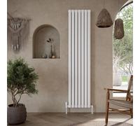 Scudo Andretti Double 1800mm X 413mm Vertical Designer Radiator - White