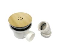 Scudo Brushed Brass 90mm Fast Flow Shower Waste