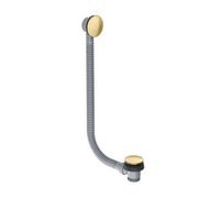 Scudo Brushed Brass Bath Waste With Easy Clean Lift Out Feature