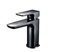 Scudo Muro Black Basin Mono Mixer Tap With Waste T39