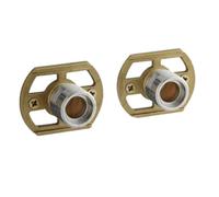Scudo Pair Of Bsp Wall Mounting Bar Valve Fixing Brackets For Bar Shower Or Bath Mixer Tap