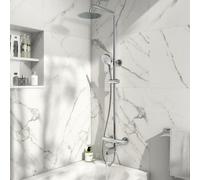 Scudo Solar Round Rigid Riser Shower With Bath Filler (13347)