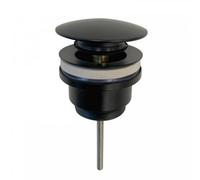 Scudo Universal Basin Waste Matte Black Slotted/un-Slotted