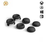 SCUF Control Thumbstick Grips - 6 Pack with 2 Bases - Tactic - Joystick Thumb Grips For Xbox One and Xbox Series X|S, PS4, PS5, Nintendo Switch Pro Controller - Black