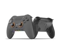 SCUF ENVISION PRO Wireless PC Only Gaming Controller - Anti-Drift Thumbsticks - Five Remappable G-Keys - Remappable Back Paddles - Instant Triggers - Steel Grey