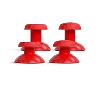 SCUF VALOR PRO Thumbstick Replacement Kit - 1 Short Concave, 1 Short Domed, 1 Long Concave, 1 Long Domed, Easy to Swap, Durable - Red