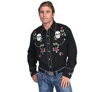 Scully Men's Death Valley Western Shirt BLACK SIZE SMALL