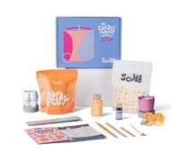 Sculpd Candle Making & Pottery Kit - Complete Art Set: Includes Air Dry Clay, Soy Wax, Fragrance & Tools - DIY Arts & Crafts Gift for Adults, Teens, Men & Women Crafting Supplies (Orange Ginger)