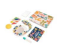 Sculpd Mini Kids Mosaic Kit - Create Your Own Mirror - Includes Tangram Tile Game, Craft Supplies - Mosaic Kits for Kids Birthday Gift Age 4-6 - Beginner Arts & Crafts - Montessori Educational Toys
