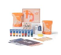 Sculpd - The Original Pottery Kit - Complete Air Dry Clay Kit for Adults Includes Sculpting Tools, Varnish, Paint Brushes, Guides, Arts & Crafts Sets, Gloss Varnish with Earth Tones