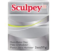 Sculpey III Polymer Clay 2 Ounces-Silver