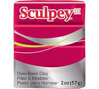 Polyform 465011 Sculpey III Polymer Clay 2 Ounces-Deep Red Pearl