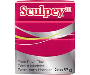 Sculpey III Polymer Clay 2oz-Deep Red Pearl