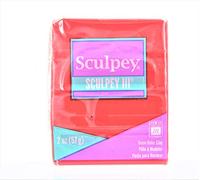 Sculpey III Polymer Clay 2oz-Red Hot Red