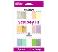 Sculpey Iii Polymer Clay Multipack 1oz 12/Pkg-Pastels by Sculpey