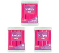 Sculpey Polymer Clay, Rose Gold Glitter, 2oz (Pack of 3)