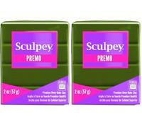 Sculpey Premo Sculpey Oven Bake Clay - Spanish Olive,10.41x5.59x5.08 cm, 2 oz (Pack of 2)