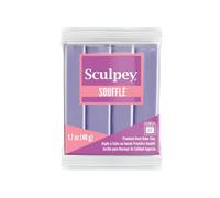 Sculpey Soufflé™ Oven-Bake Clay, Thistle Periwinkle, Non Toxic,1.7 oz. bar, Great for Jewelry Making, DIY, Mixed Media & Larger Home décor. Light-Weight Oven Bake Clay for Experienced Artists.
