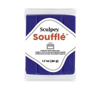 Sculpey Soufflé™ Polymer Oven-Bake Clay, Midnight Mulberry Dark Purple, Non Toxic, 1.7 oz. bar, Great for Jewelry Making, DIY, Mixed Media and Home décor Projects. Premium Light-Weight Oven Bake Clay
