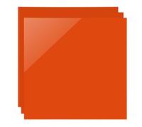 SCULPFUN 3 Pieces Orange Opaque Acrylic Sheets for Laser Engraving, 30 * 30cm Personalized Sign Boards for Home Office Decoration, 3mm Thick