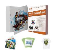 SCULPFUN A4 20 pcs Heat Transfer Paper Sublimation Paper for T-Shirts Mugs & Crafts, Compatible with Inkjet Printers and Cricut Machines