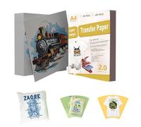 SCULPFUN A4 20pcs Heat Transfer Paper, Sublimation Paper, Suitable for Light-Colored Fabrics, T-Shirts, Mugs, and Crafts; Compatible with Inkjet Printers and Heat Transfer Machines