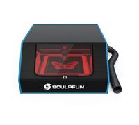 SCULPFUN B1 Enclosure, for S6 pro/S9/S10/S30 Laser Engraver, 680x765x380 mm Laser Protective Box, with Extractor Fan, LED Strip, Protective Case for Laser Cutter, Fireproof, Waterproof, Soundproof