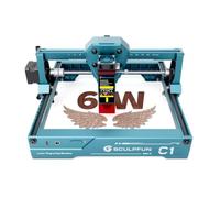 SCULPFUN C1 6W Mini Engraver, Portable Engraving Machine with 0.06 mm Ultra-Fine Spot, Plug and Play, 150 x 130 mm Engraving Area, for Beginners and Professionals