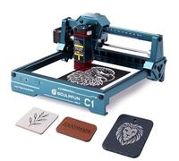 SCULPFUN C1 Mini Engraver, 3W Portable Engraving Machine with 0.04mm Ultra Fine Spot, Work for DIY Beginners, Plywood, Leather, Kraft Paper, Slate, Engraving Area 150x130mm