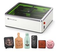 SCULPFUN E1 12W Engraver, Enclosed Engraving Machine with Built-in Camera | 400 x 320mm Working Area, CoreXY 600mm/s Speed, Dual-Fan Exhaust, Pre-Assembled, Desktop Cutter for Wood Acrylic Leather