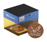 SCULPFUN iCube Pro 5W Mini La-ser Engraver - Bluetooth Engraving Machine with 32-Bit Board, Smoke Filter Cutter for Wood, Acrylic, 304 Stainless Steel, Not for Other Metals, Working Area 125×125mm