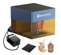 SCULPFUN iCube Pro Max 10W Engraver Cutter with Air Assist, Honeycomb Worktable, Smoke Filter, Portable Cutting Machine 0.08mm Focus Engraving Machine for Wood Paper Metal