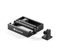 SCULPFUN RA Mini Rotary Roller for C1, iCube Series & iCube Ultra La-ser Engravers, Plug-and-Play Rotary Attachment for Engraving Cylindrical Objects with Adjustable Support & High Precision