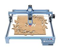 SCULPFUN S9 Laser Engraver Cutter 5W, 0.06mm Ultra-Fine Compressed Spot Laser Cutting Machine, DIY Wood Cutter, High Precision Engraver for Wood Stainless Steel Leather