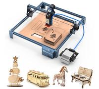 SCULPFUN S9 Pro La-ser Engraving Machine with Air Assist, 10W Engraver Cutter for Wood Leather Acrylic, Ultra-fine 0.06mm Focus, High-Precision Engraving, Fast Fixed Focus